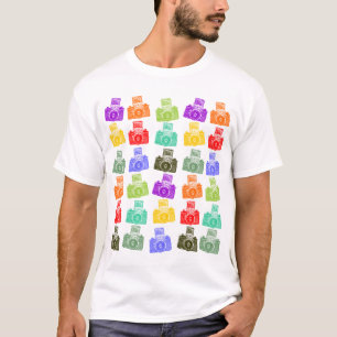 T-shirt Câmeras coloridas