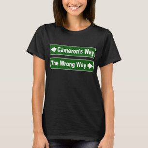 T-shirt Cameron's Way Street Sign Clan Shirt