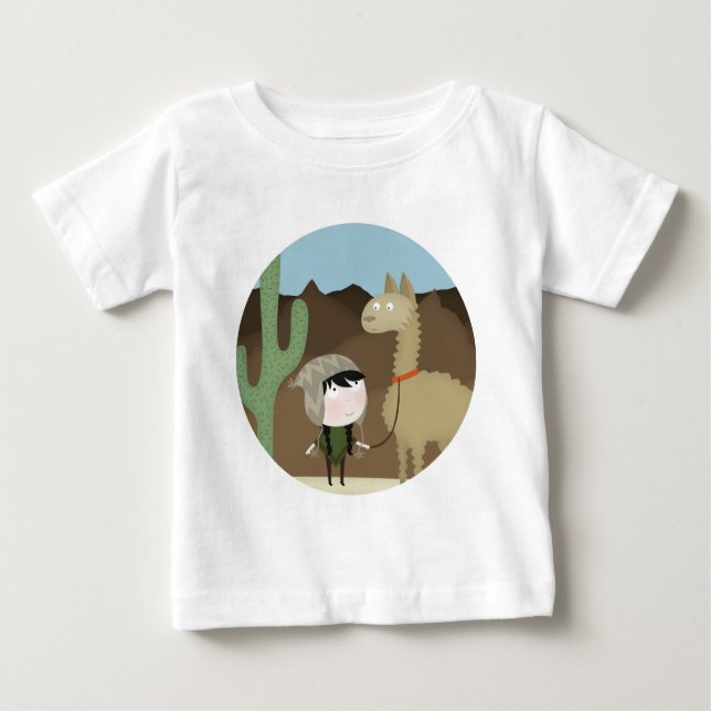 T-shirt Caminhante do lama (Frente)