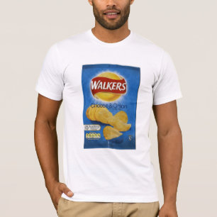 T-shirt Caminhantes queijo & batatas fritas da cebola