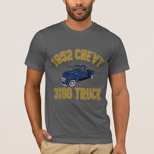 T-shirt Caminhão 1952 de Chevy do clássico dos homens (Frente)
