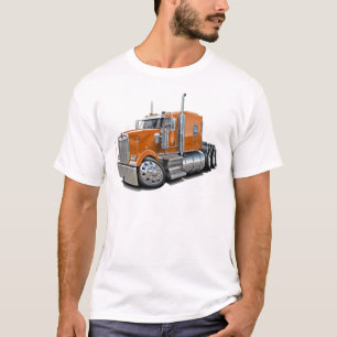 T-shirt Caminhão da laranja de Kenworth w900