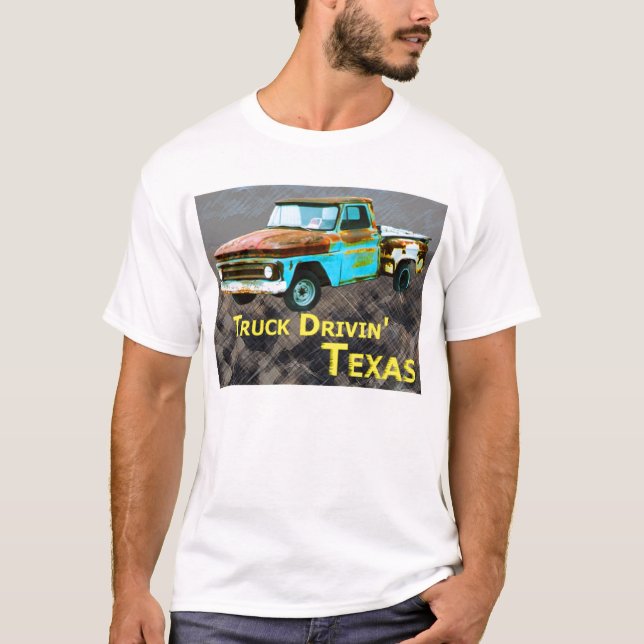 T-shirt Caminhão Drivin Texas (Frente)