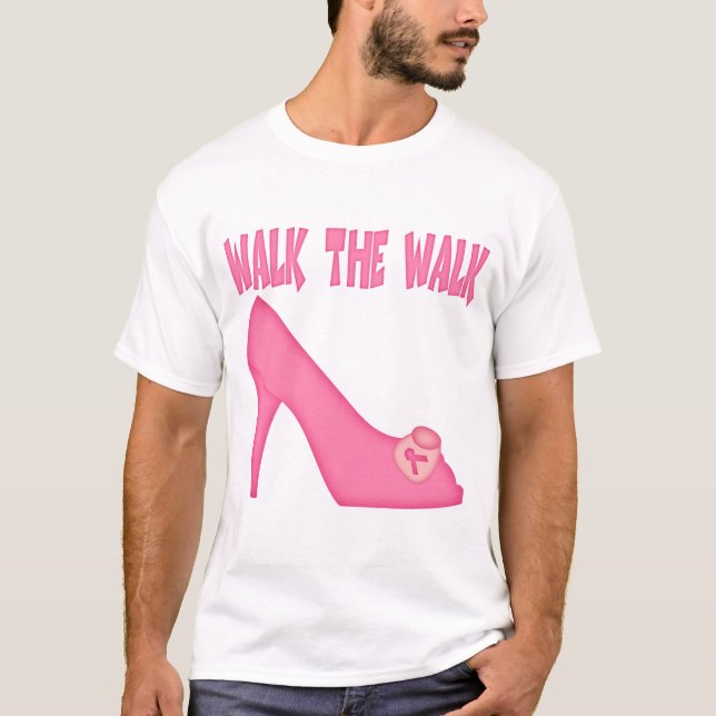 T-shirt Caminhar o Cancer (Frente)