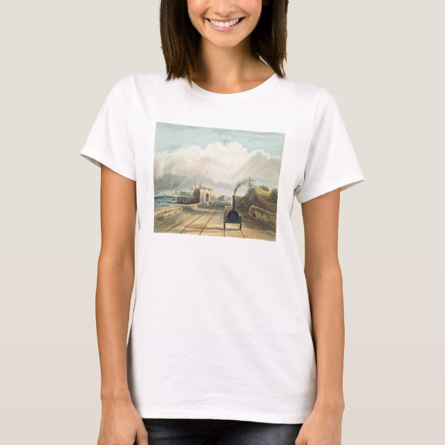T-shirt Caminho de ferro de Dublin e Kingstown: a partir d (Frente)