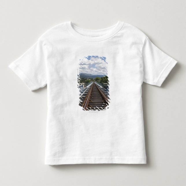 T-shirt Caminhos de ferro sobre a ponte de Eiffel (Frente)