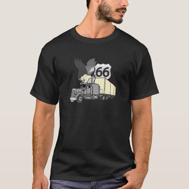 T-shirt Camionista da rota 66 (Frente)