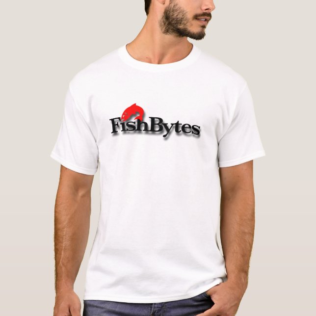 T-shirt Camisa-Cor do T de Fishbytes (Frente)