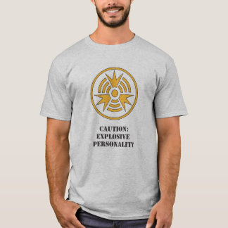 T-shirt Camisa-Cuidado Personality.ai explosivo