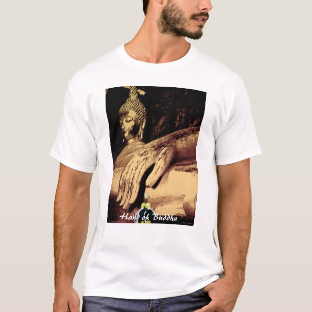 T-shirt Camisa-Mão de Buddha (Frente)