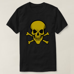 T-shirt Camisa-T Da Caveira De Biorisco