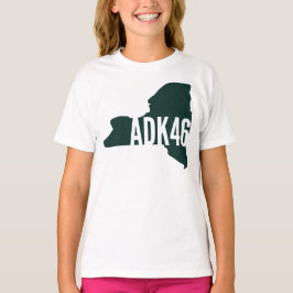 T-shirt Camisa-T da Lista de Picos Altos do Adirondack