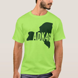 T-shirt Camisa-T da Lista de Picos Altos do Adirondack
