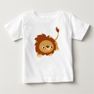 T-shirt Camisa-T De Bebê De Leão De Cartoon Sprightly