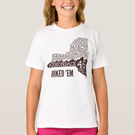 T-shirt Camisa-T de caminhada Adirondack High Peaks (Logot