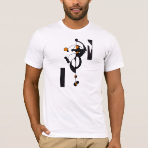 T-shirt Camisa-T de Design Geo Laranja