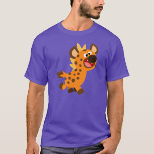 T-shirt Camisa-T de Hiena de Cartoon Bonita