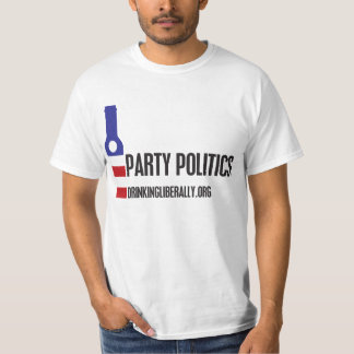 T-shirt Camisa-T de Homens do Partido Político