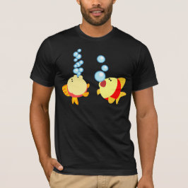 T-shirt Camisa-T de Peixe-Cartoon Bonito