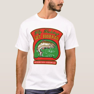 T-shirt Camisa-T de Pesca Masculina