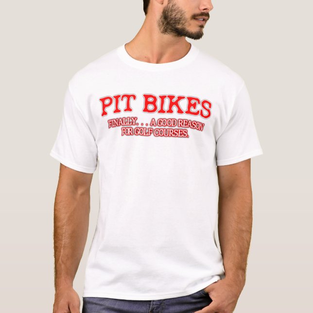 T-shirt Camisa-T-Motocross de Pit Bike Golf Dirt (Frente)