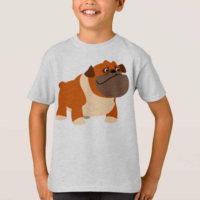 T-shirt Camisa-T para Crianças do Bulldog em Inglês (Frente)