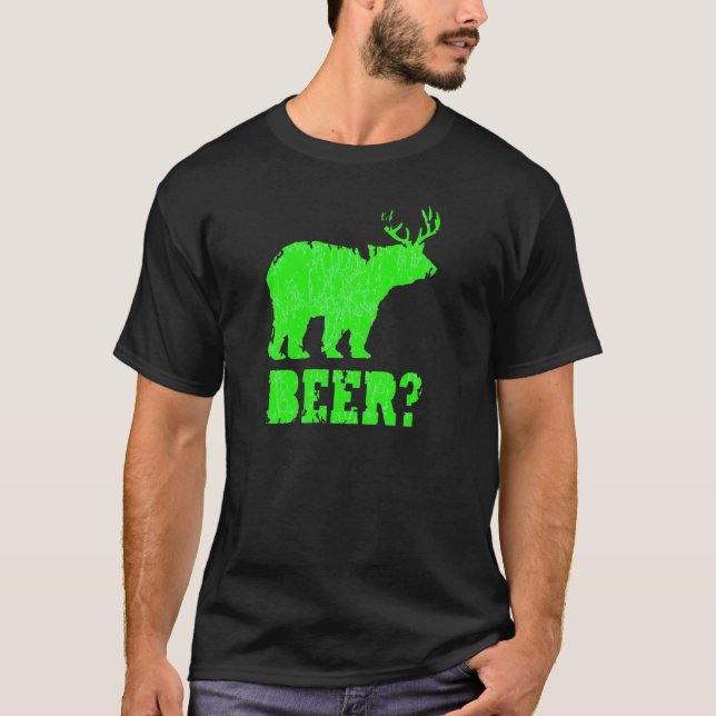 T-shirt & camisas dos cervos do urso da cerveja (Frente)