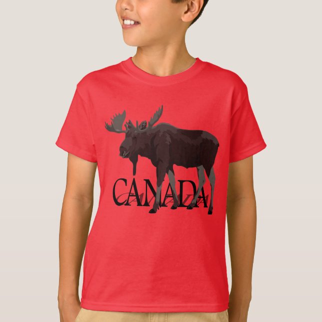 T-shirt Camiseta-alce-alce-do-Canadá (Frente)