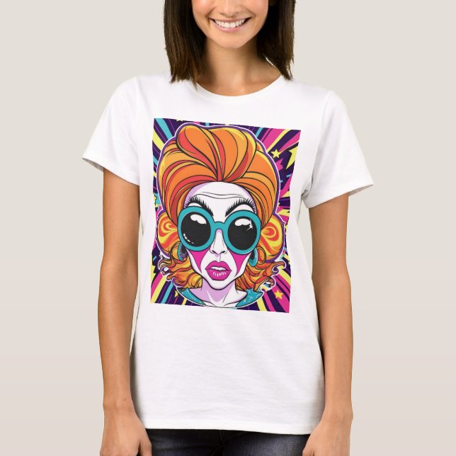 T-Shirt Camiseta Feminina "Pop Visionary" (Frente)
