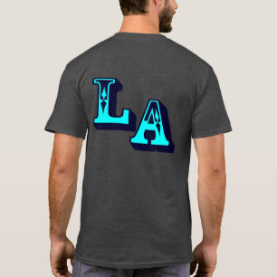 T-shirt •°♥§Camiseta preta casual estilosa com logotipo da