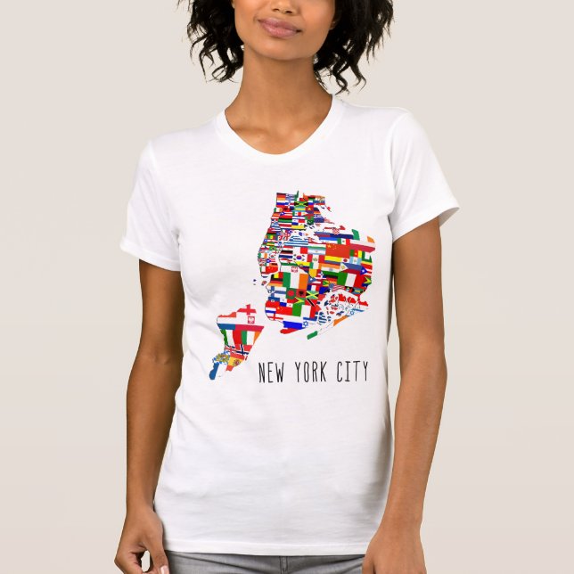 T-shirt Camiseta-T-Nova Iorque das-Nações (Frente)