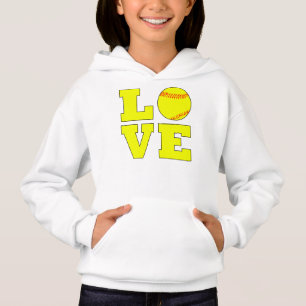 T-shirt Camisola bonito do amor do softball de Fastpitch