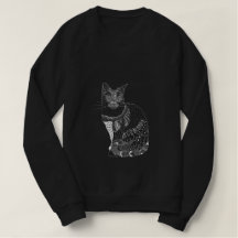 Camisola branca do gato