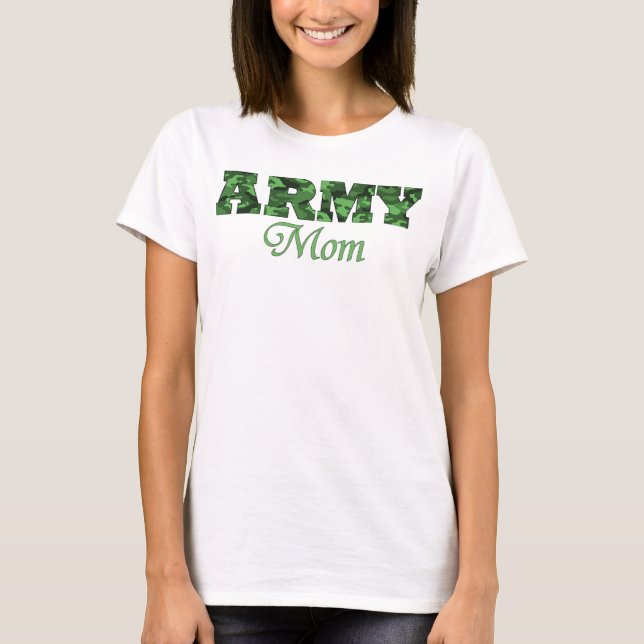 T-shirt Camisola de alças da mamã do exército (Frente)