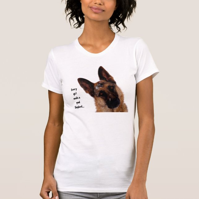 T-shirt Camisola de alças do german shepherd (Frente)