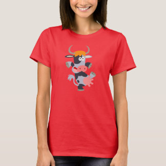 T-shirt Camisola de desenho animado-branca
