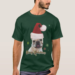 T-shirt Camisola de moletom para bulddog de Natal