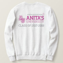 Camisola do logotipo da universidade de Anita