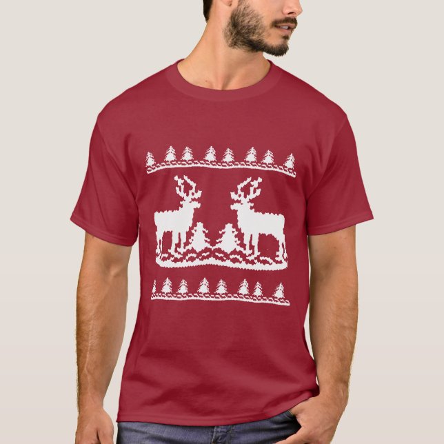 T-shirt Camisola feia do Natal - (Frente)