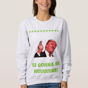 T-shirt Camisola feia do Natal de Donald Trump para