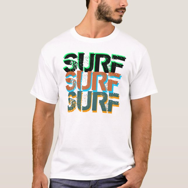 T-shirt Camisola interioa do SURF do SURF do SURF (Frente)