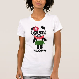T-shirt Camisole das senhoras da panda de Hula