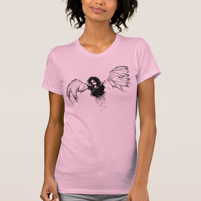 T-shirt campainha do anjo do emo (Frente)