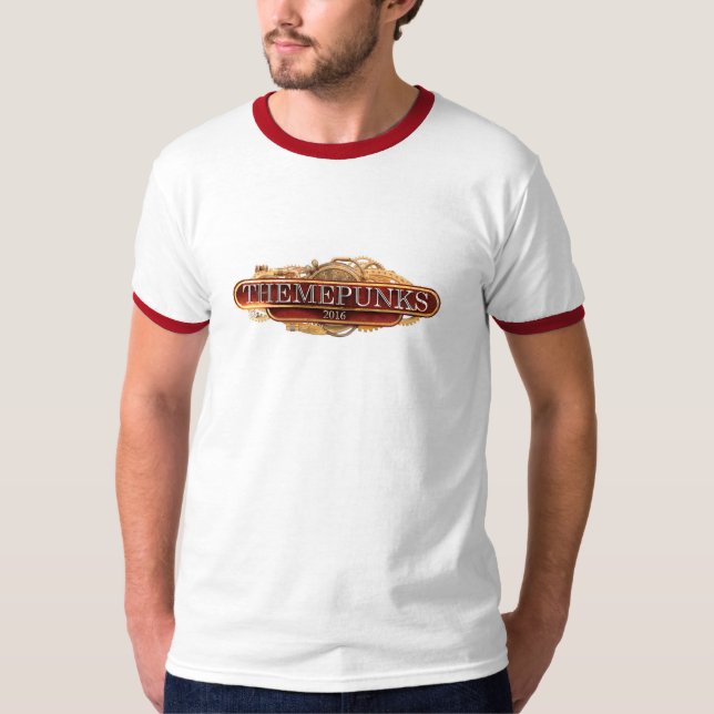 T-shirt Campainha do vermelho do famoso dos homens (Frente)