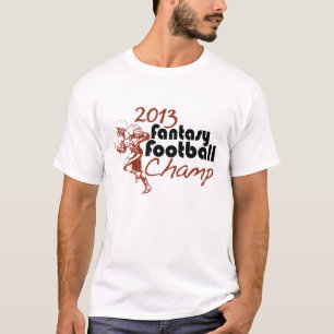 T-shirt Campeão 2013 do futebol da fantasia