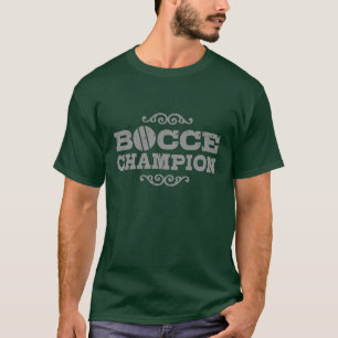 T-shirt Campeão da bola de Bocce