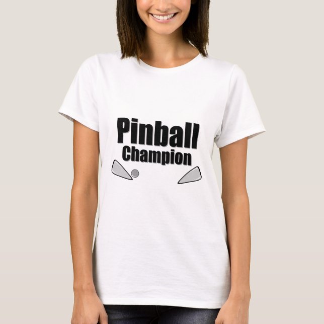 T-shirt Campeão de Pinball (Frente)