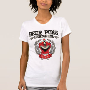 T-shirt Campeão de Pong da cerveja