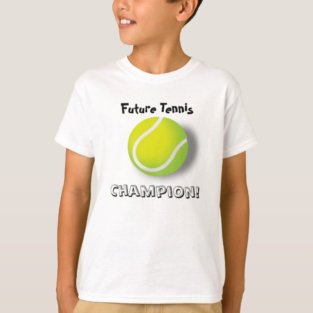 T-shirt Campeão futuro do tênis! (Frente)