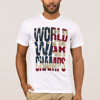 T-shirt Campeões da guerra mundial - bandeira dos EUA